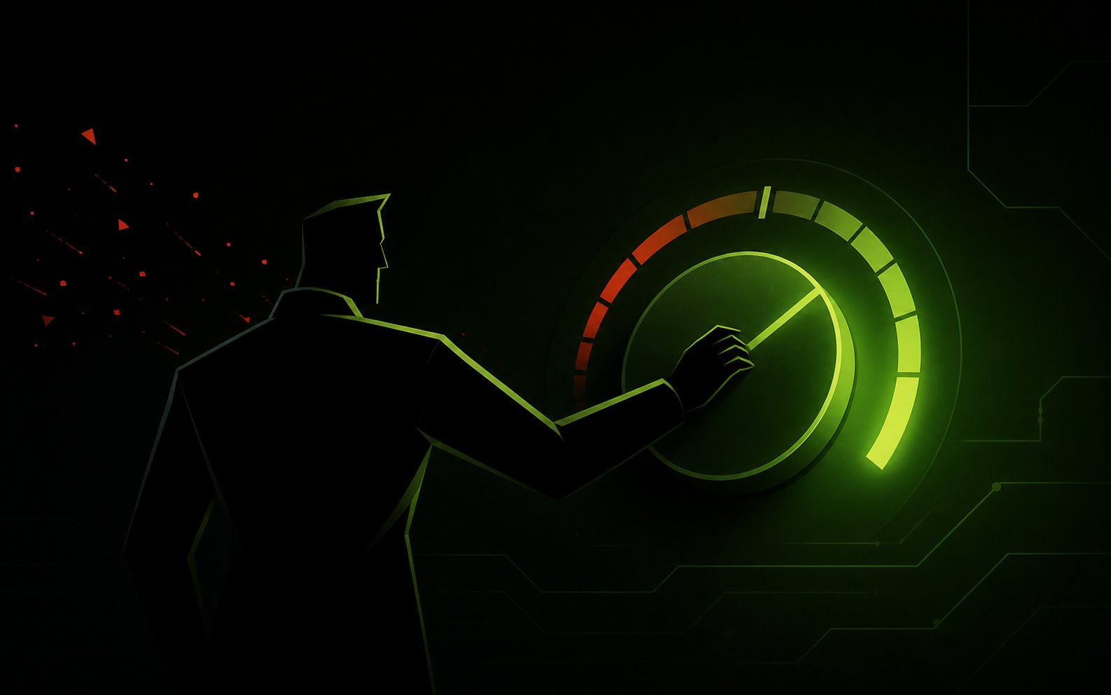 Protected business systems connected behind a glowing cybersecurity shield