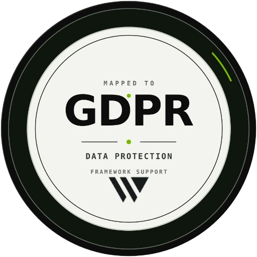 Mapped to GDPR data protection support