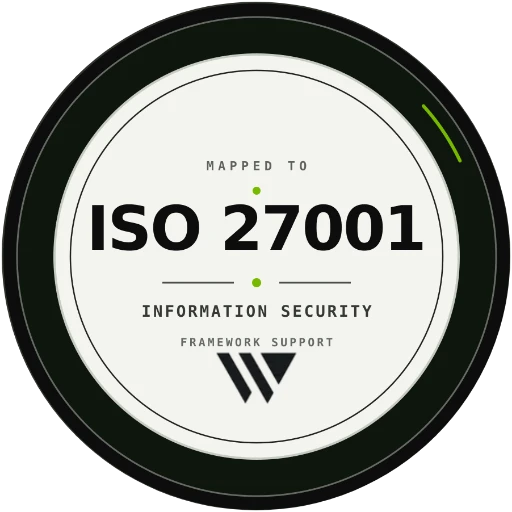 Mapped to ISO 27001 information security support